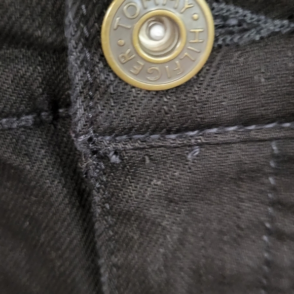 Tommy Hilfiger Black Jeans Size 16A Boot 27" inseam - Picture 3 of 8